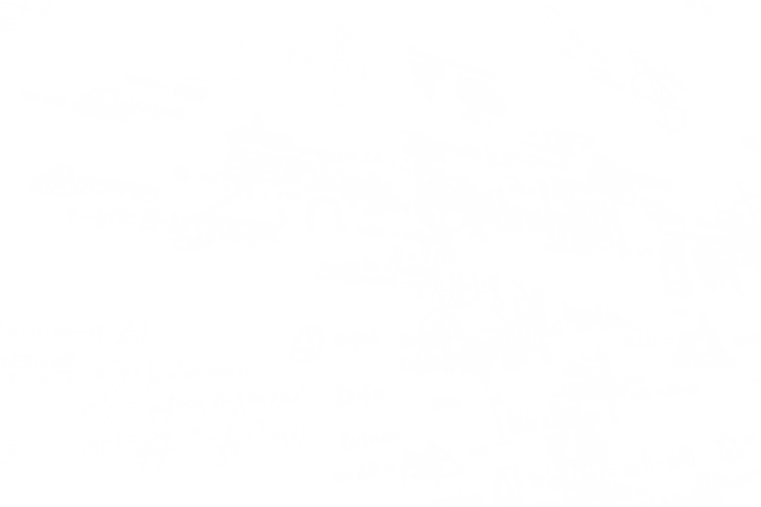 Abstract Mathematical Equations on Transparent Background