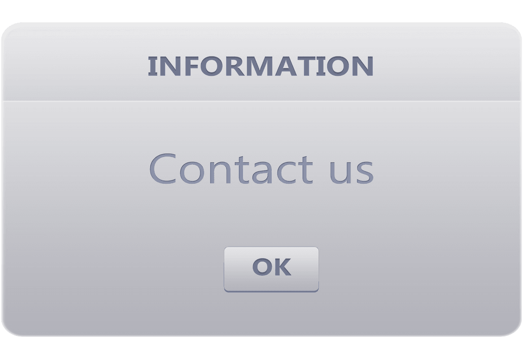 Digital Interface with Information Text on Transparent Background