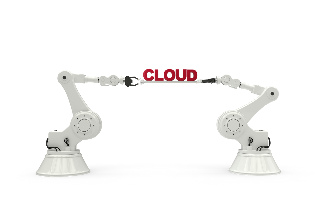 Transparent Background Robotics Arms Holding Cloud Text Concept - Download Free Stock Images Pikwizard.com