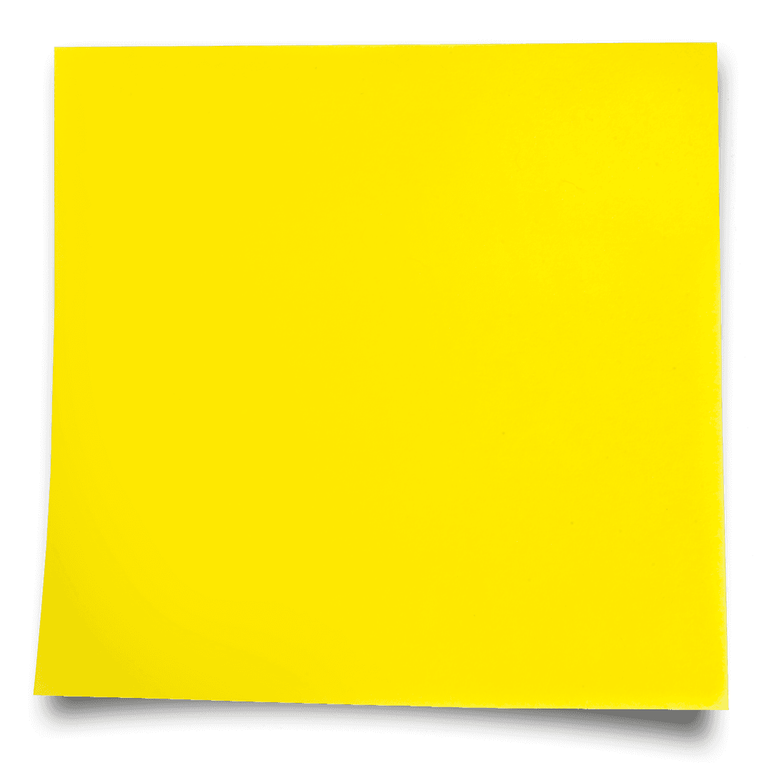 Yellow Sticky Note on Transparent Background with Copy Space - Download Free Stock Images Pikwizard.com