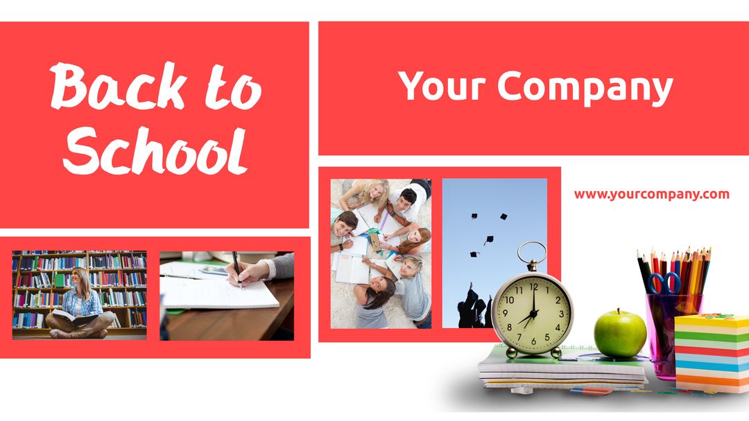 Colorful Back to School Banner for Education Marketing