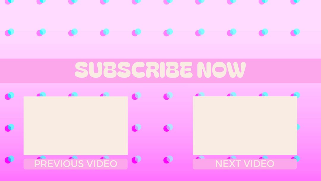 Colorful Call-to-Action YouTube End Screen Template - Download Free Stock Templates Pikwizard.com