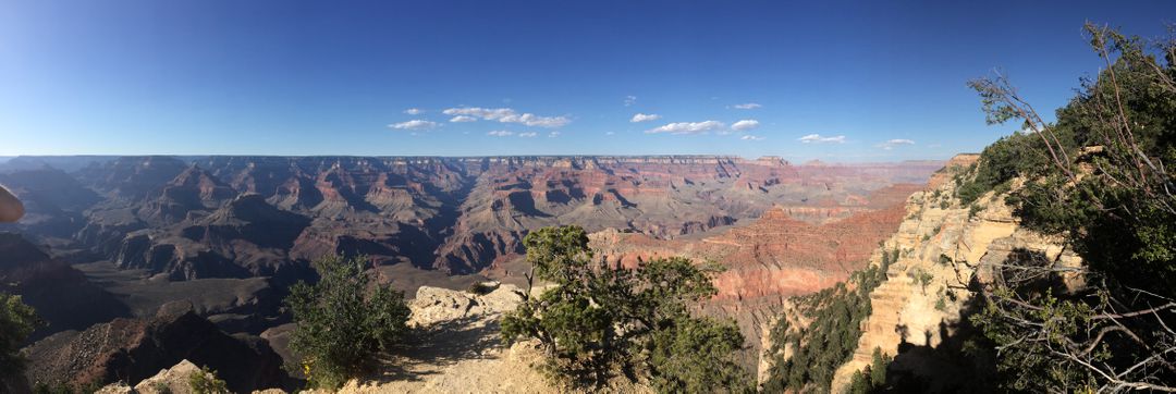 Panoramic View of Grand Canyon on Clear Day - Free Images, Stock Photos and Pictures on Pikwizard.com