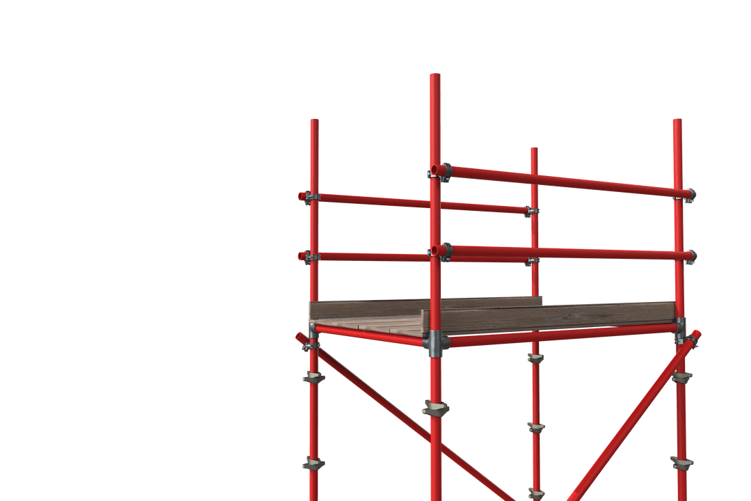 red scaffolding on transparent background for construction projects - Download Free Stock Images Pikwizard.com