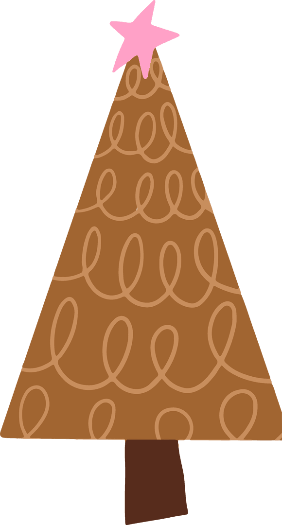 Minimalist Transparent Christmas Tree with Loopy Decorations