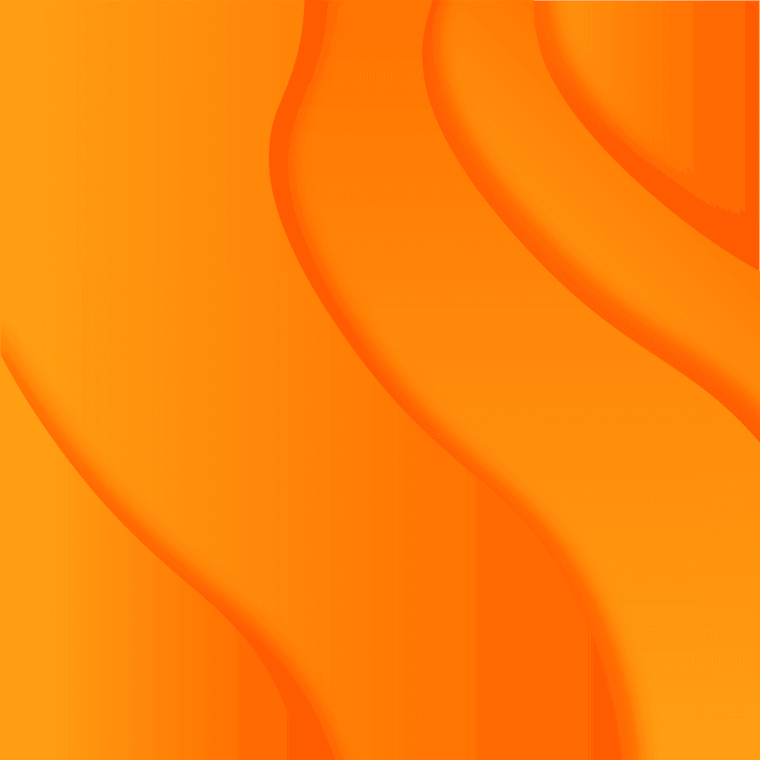 Orange Waves Digital Vector on Transparent Background