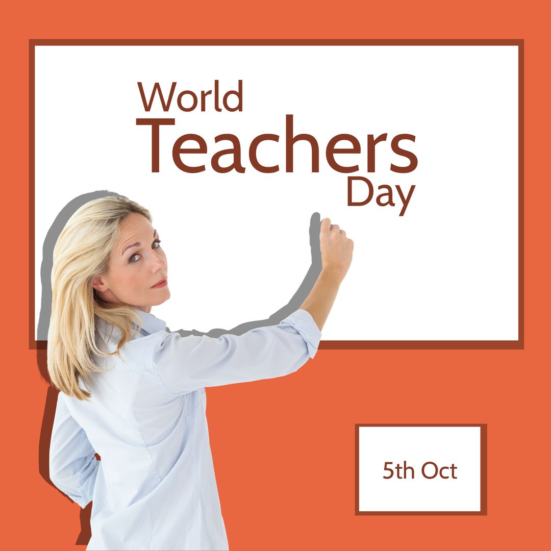World Teachers Day Celebration with Female Teacher