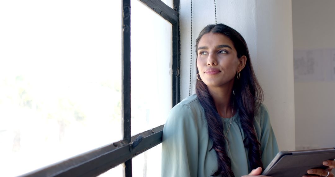 Business Professional Contemplating Ideas at Work