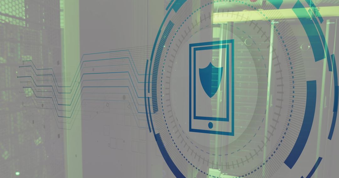 Smartphone Security Interface Over Digital Data in Server Room