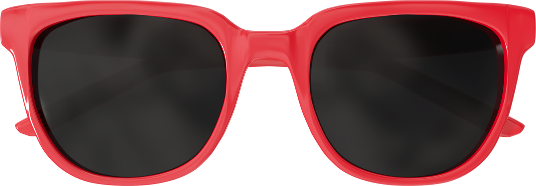 Red Sunglasses with Transparent Background Perfect for Summer and Fashion Themes - Download Free Stock Images Pikwizard.com