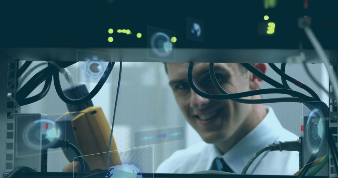 High-Tech Engineering Modern Server Room