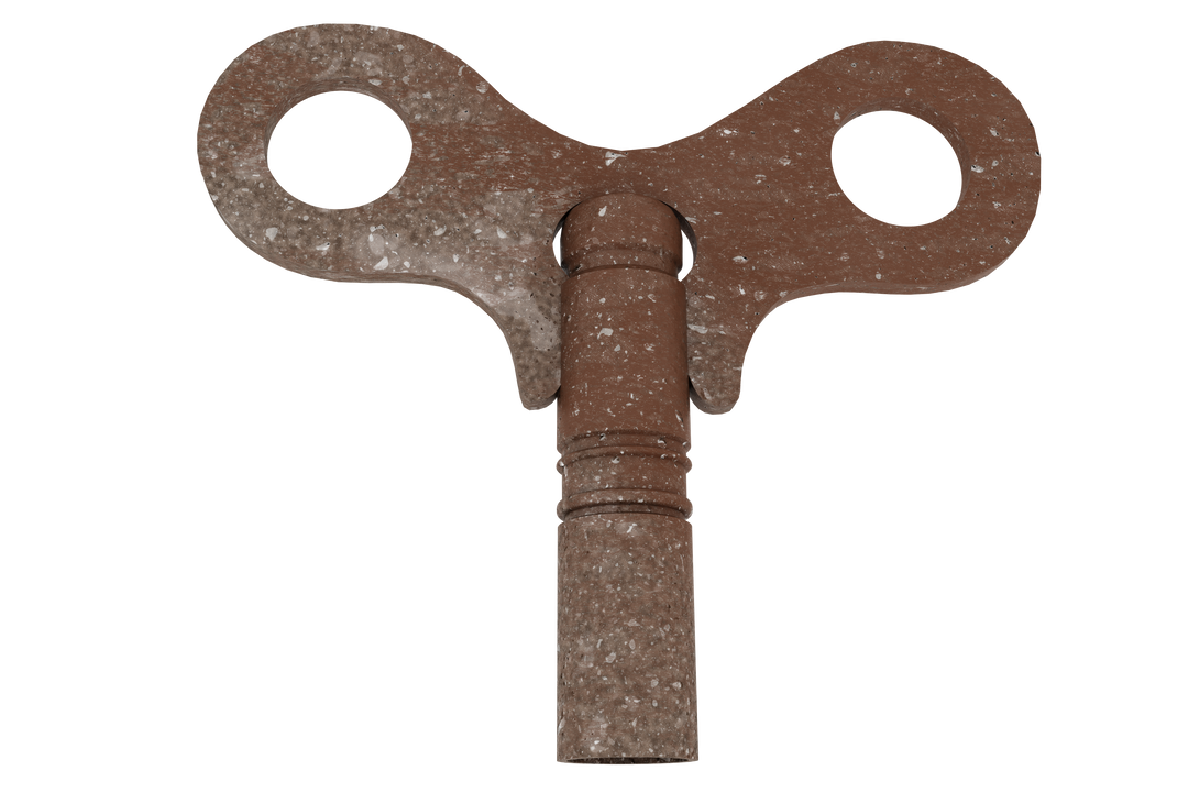 Digital Illustration of Brown Winding Key on Transparent Background - Download Free Stock Images Pikwizard.com