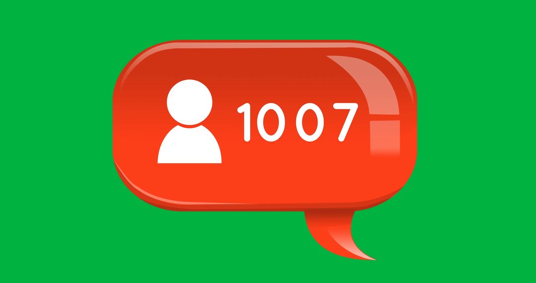 Social Media Users Count Notification Icon