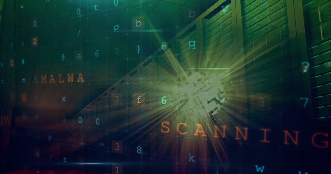 Cybersecurity Threat Concept with Invisible Menace Interface