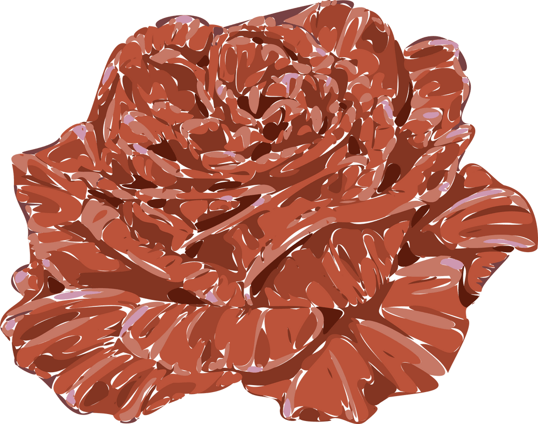 Transparent Vector Art of Blooming Red Rose for Elegant Decor