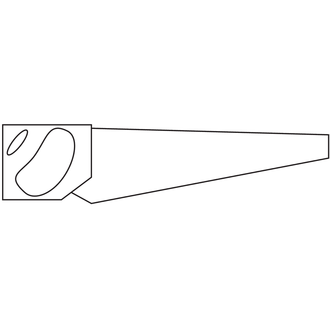 Digital Saw Symbol Illustration on Transparent Background