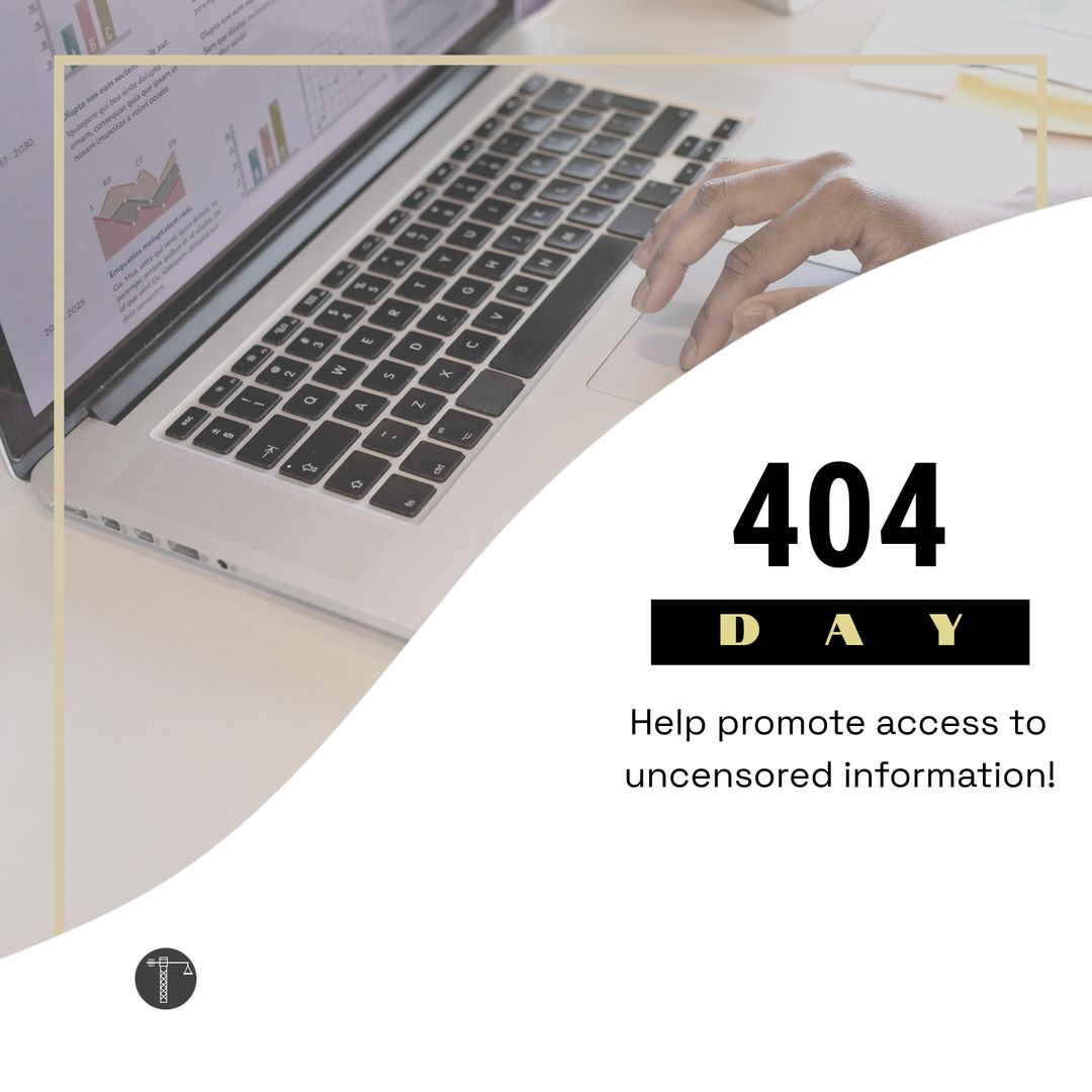 404 Day Censorship Awareness Digital Poster Design