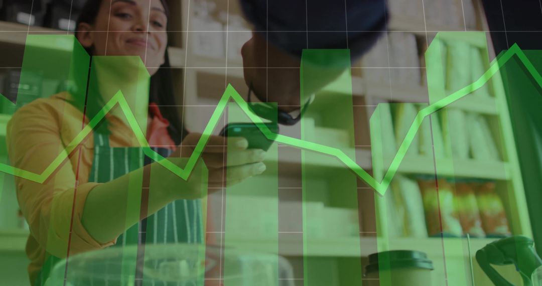 Digital Transaction in Cafe Setting with Green Statistical Overlay