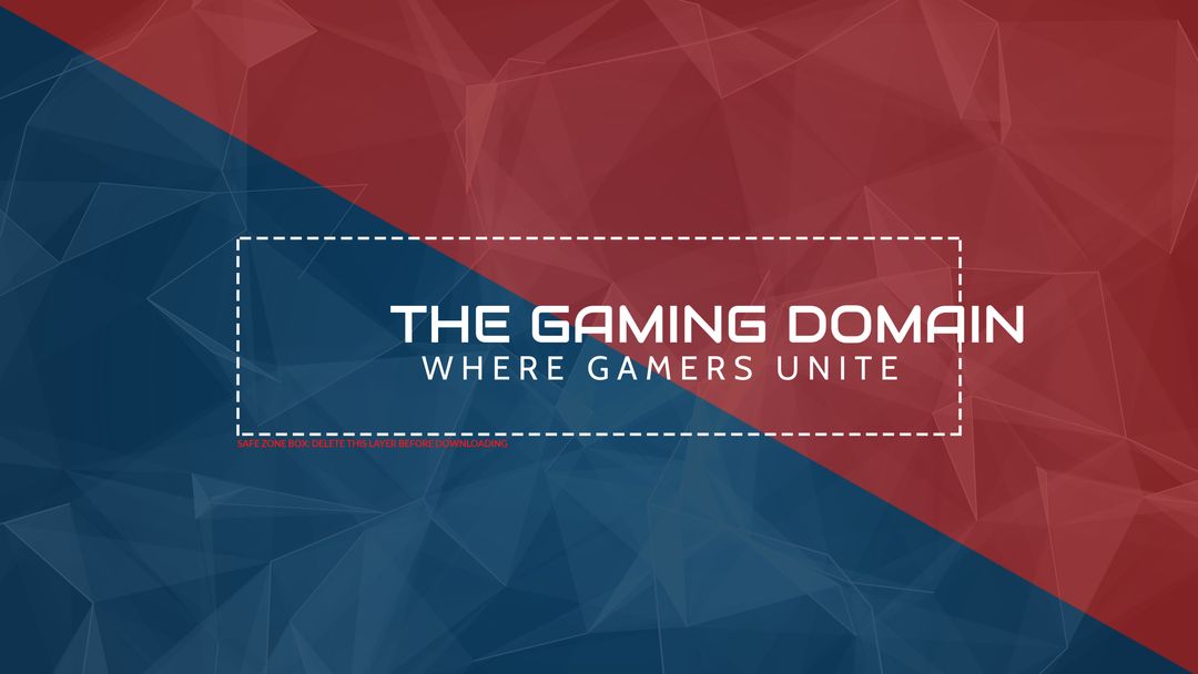 Bold Gaming Community Banner with Geometric Background