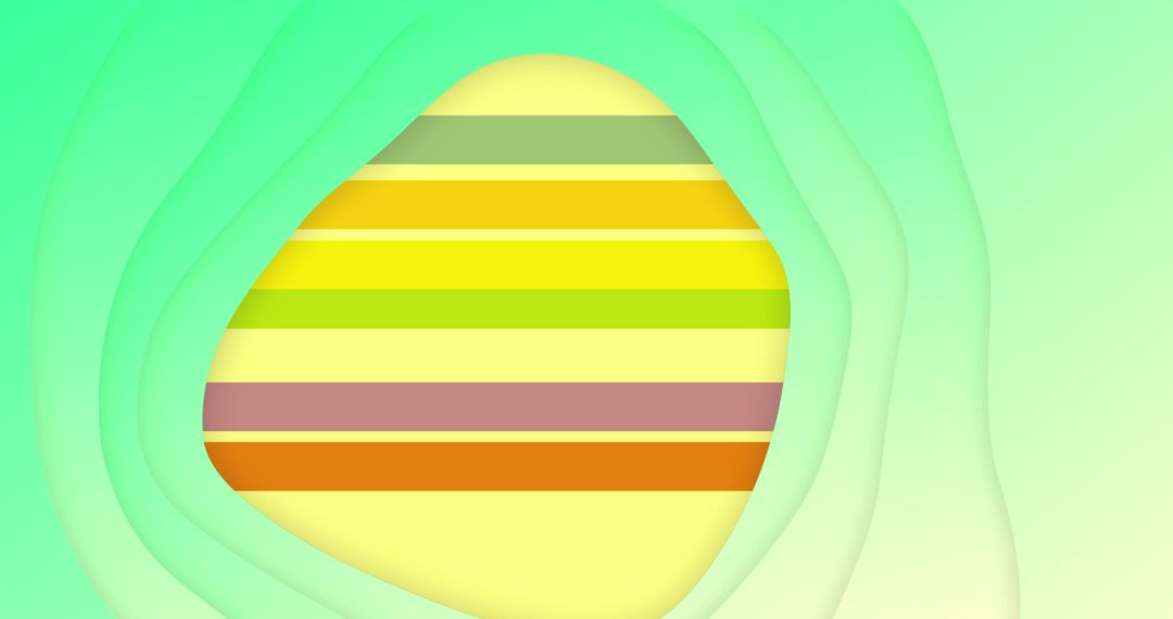 Abstract Gradient Design with Vibrant Stripes on Yellow