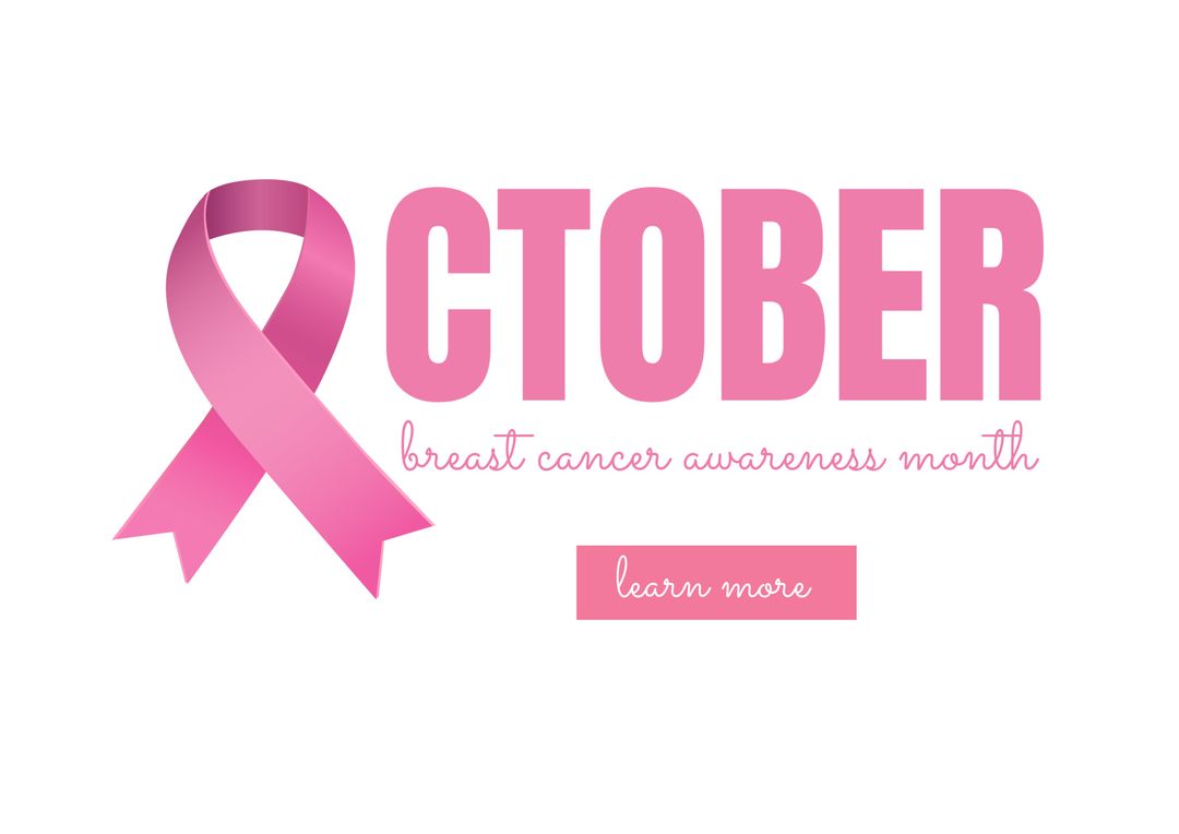 Pink Ribbon Template for October Breast Cancer Awareness Month Promotion - Download Free Stock Templates Pikwizard.com