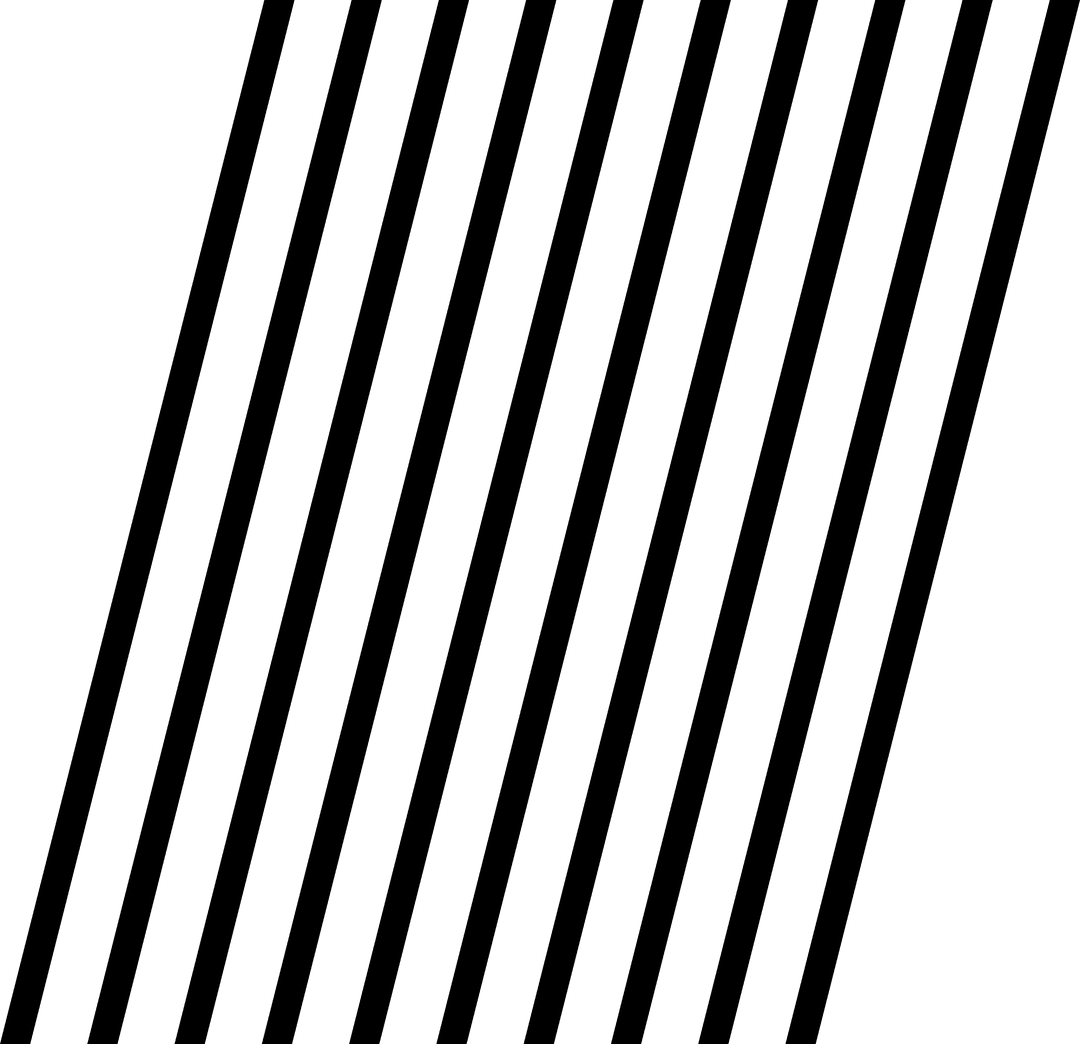 Abstract Black Line Shapes on Transparent Background