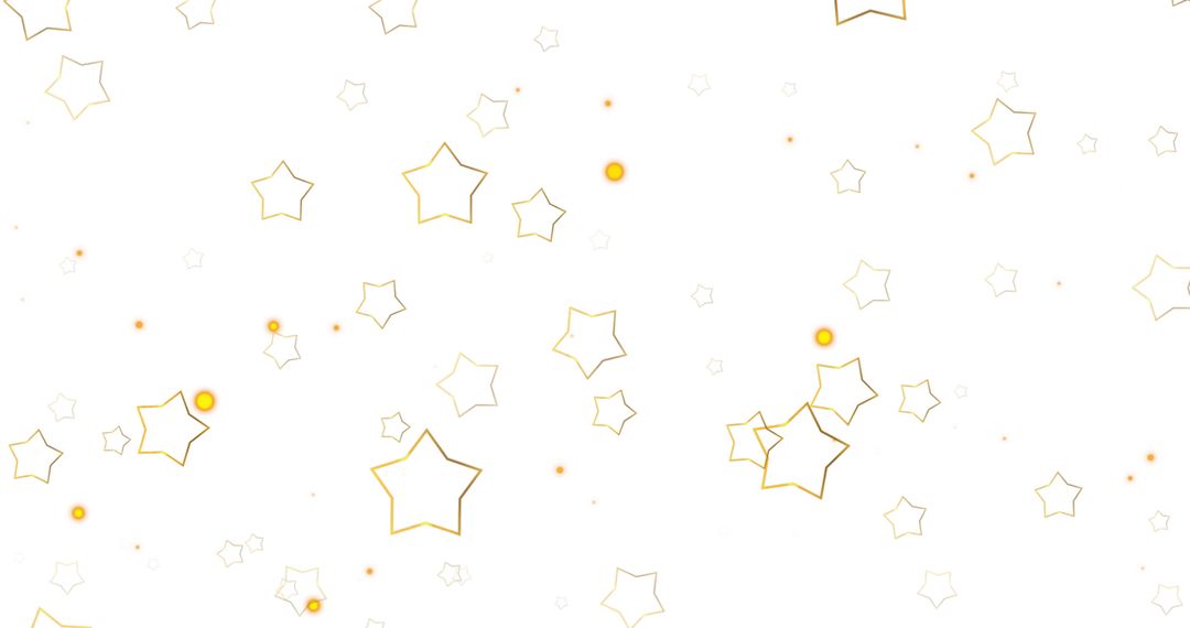 Falling Stars on Shimmering White Background