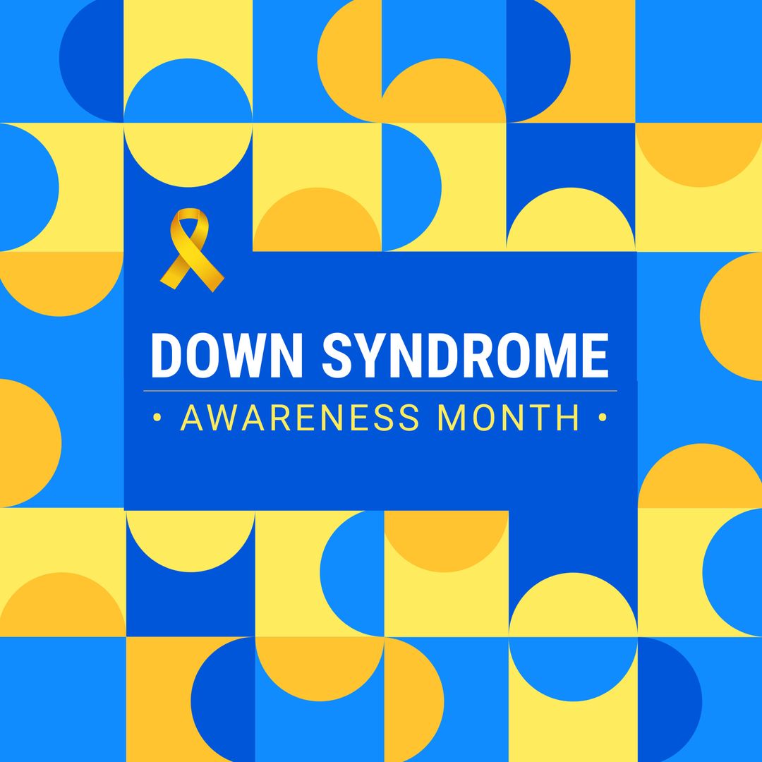 Down Syndrome Awareness Month Campaign with Yellow Ribbon