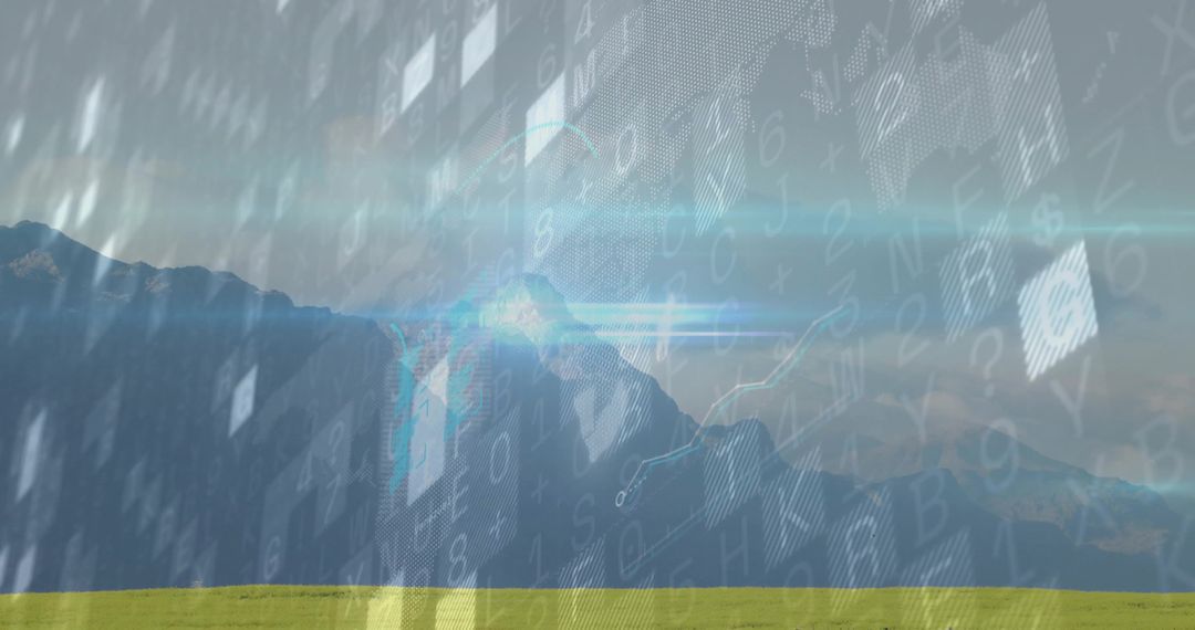 Majestic Mountainatre Features Digital Code Overlays