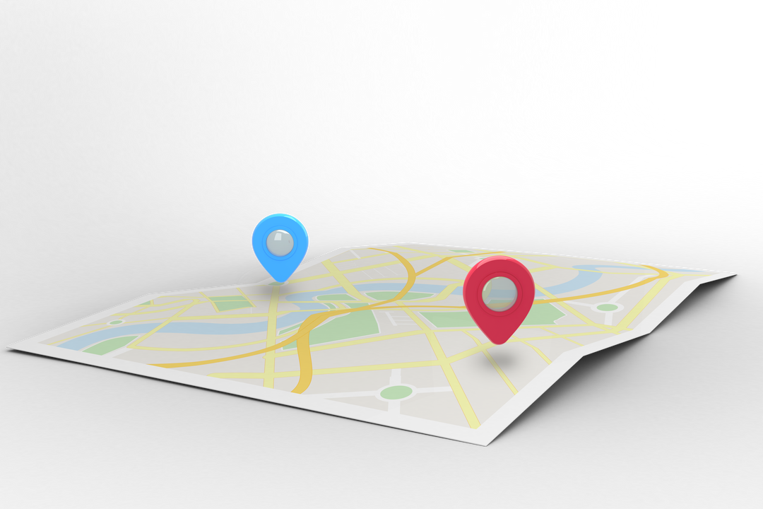 Digital Map Illustration with Destination Points on Transparent Background - Download Free Stock Images Pikwizard.com