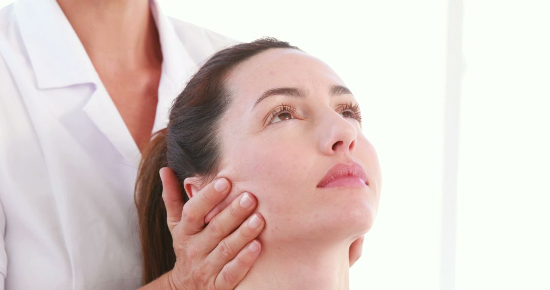 Close-up of Woman Receiving Facial Massage in Spa - Free Images, Stock Photos and Pictures on Pikwizard.com