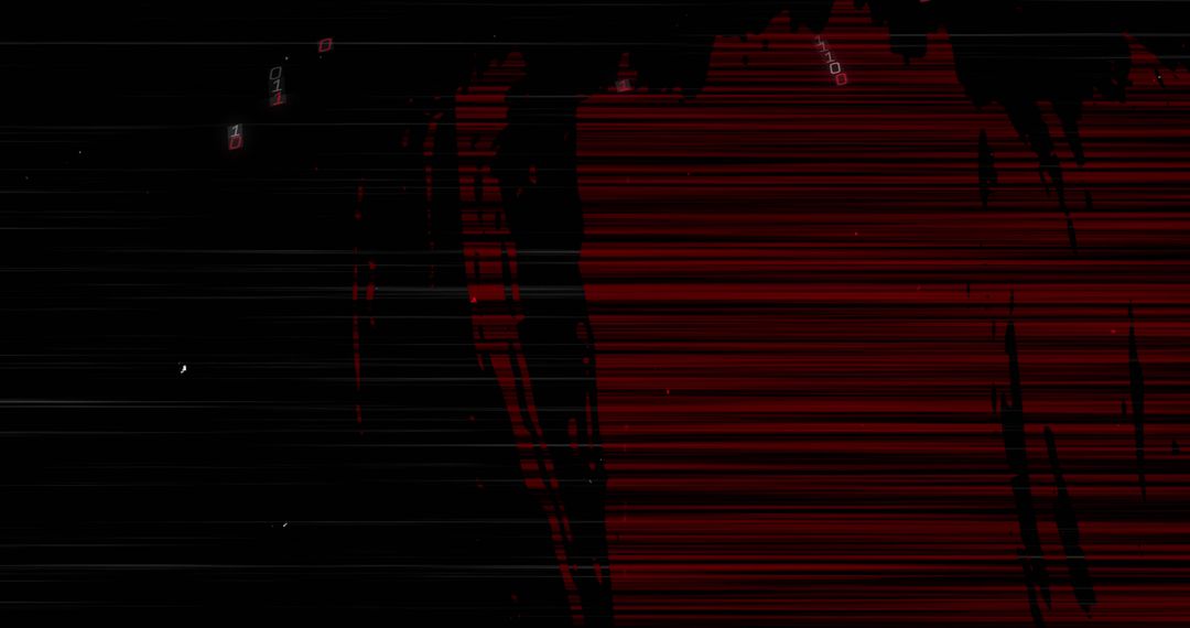 Abstract Digital Glitch with Data Elements