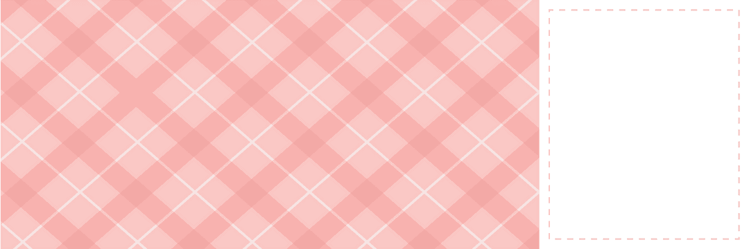 Pink Diamond Pattern with Writing Space on Transparent Background