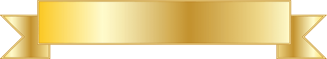 Golden Prestige Banner with Copy Space on Transparent Background