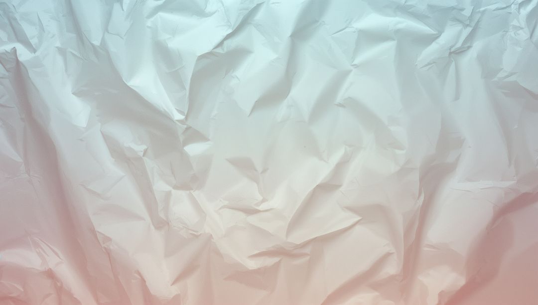 Crinkled Paper with Soft Cyan to Coral Gradient