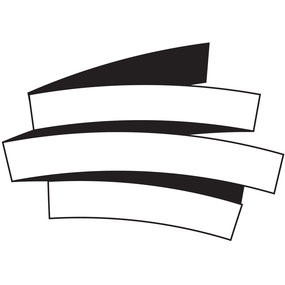 Abstract White Stripes Design on Transparent Background