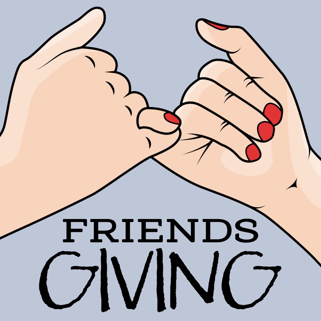 Pinky Promise Gesture for Friendsgiving Celebration