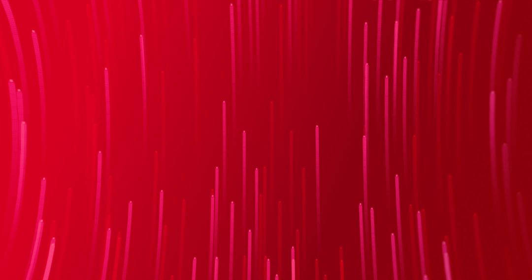 Red Abstract Light Trails Over Gaming Text