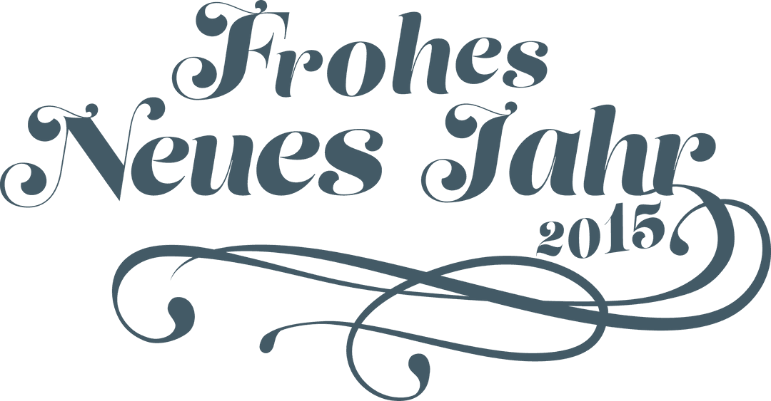 Transparent Text Design Frohes Neues Jahr 2015 Festive Vector