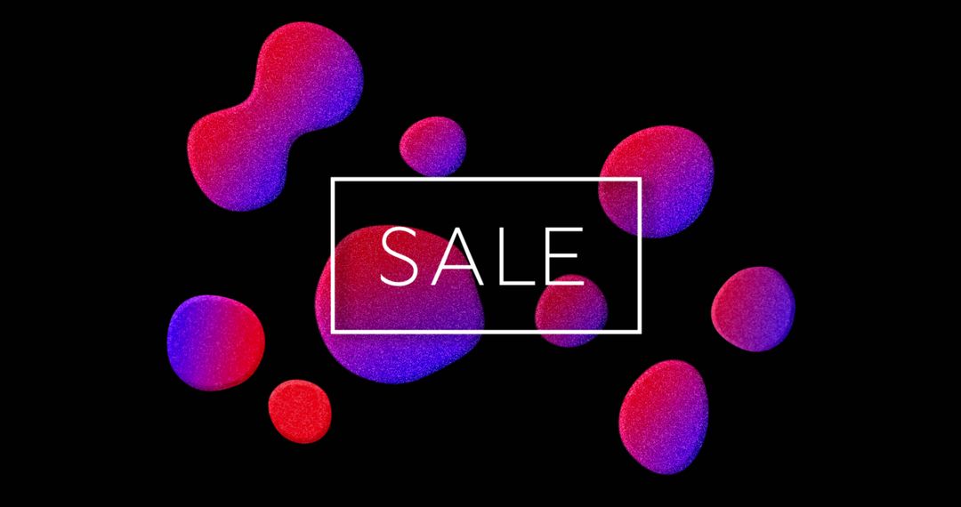 Image of Sale advertisement with pink and purple bubbles against black background 4k - Free Images, Stock Photos and Pictures on Pikwizard.com
