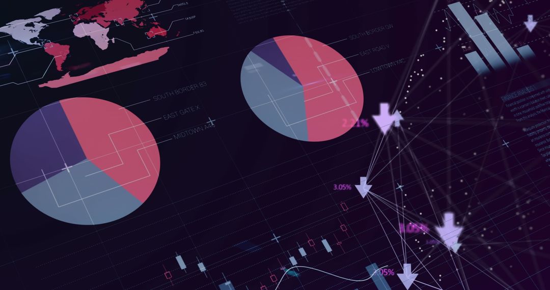 Data analysis with futuristic ai dashboard interface