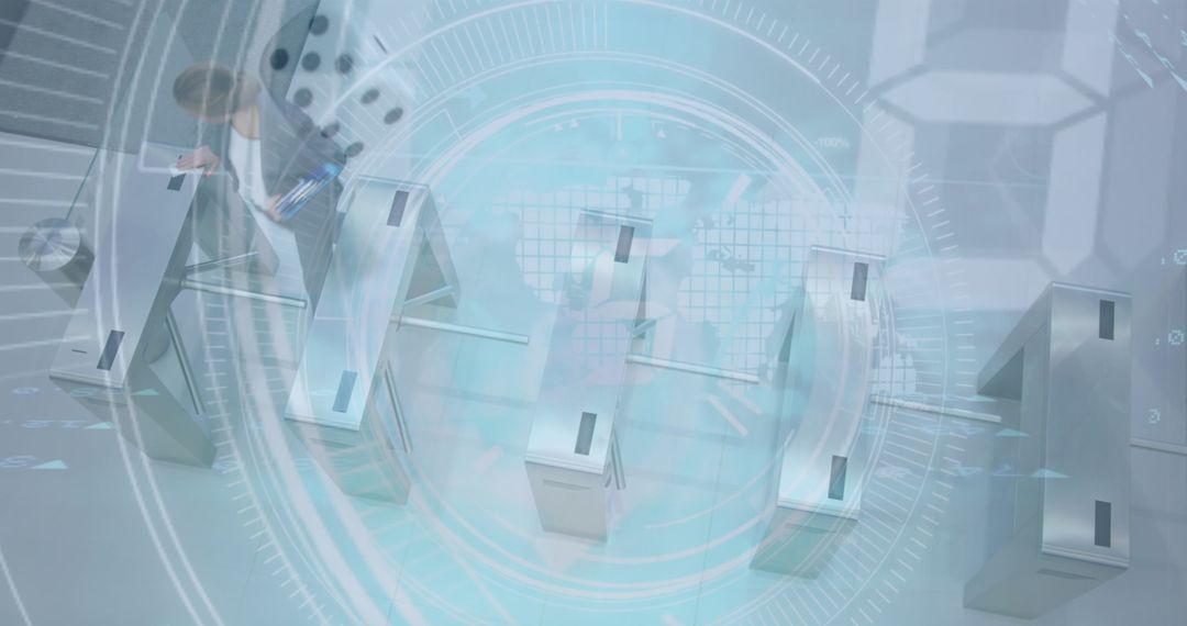 Businesswomen and Digital Data Integration in Office Environment