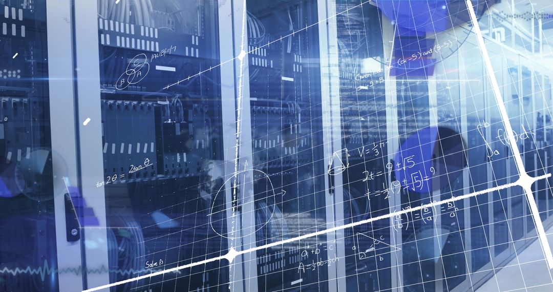 Digital Data Processing in a High-Tech Server Room