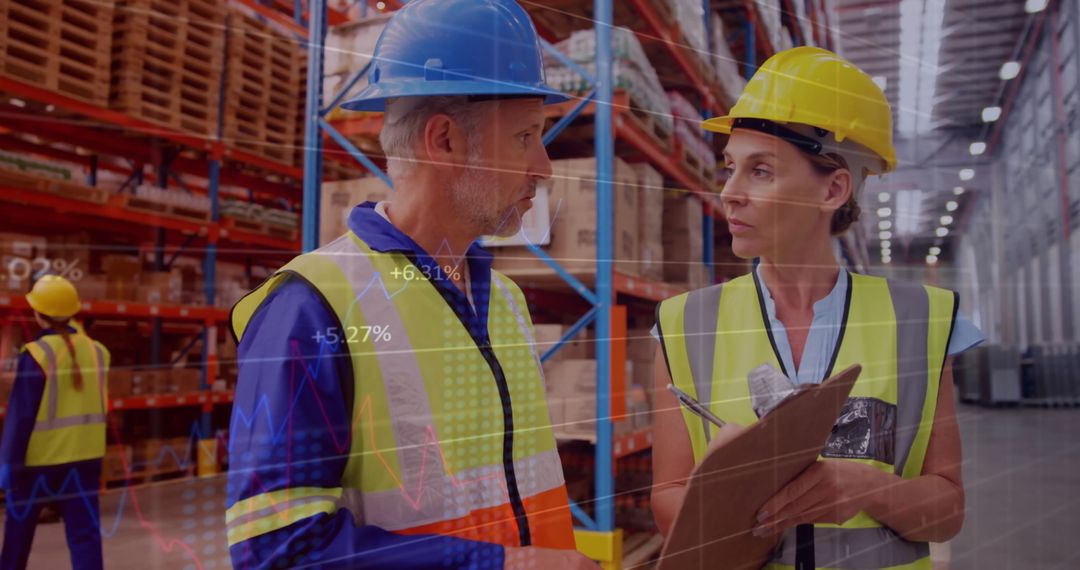 Warehouse Team Collaborating on Data-Driven Decisions