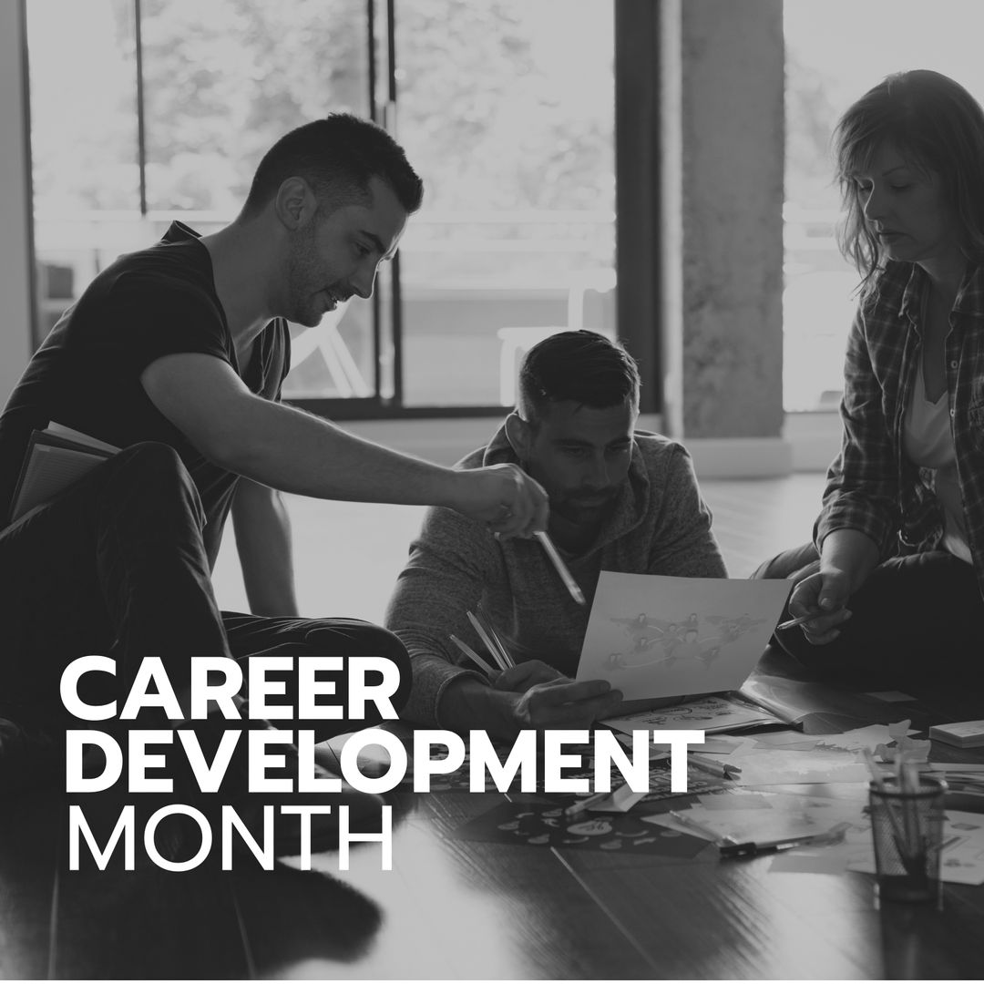 Coworkers Engaged in Career Development Workshop Discussion