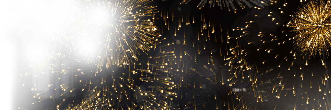 Spectacular Transparent Fireworks Display in Night Sky