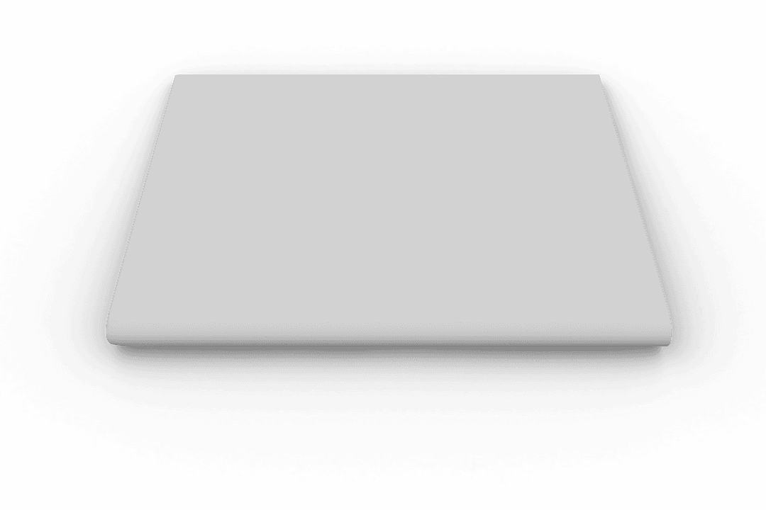 White Rectangular Shape with Copy Space on Transparent Background