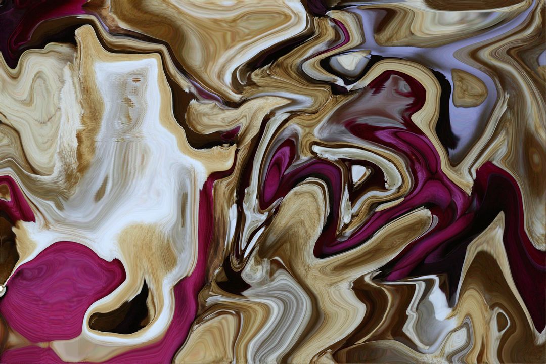 Abstract Fluid Art in Earthy and Magenta Tones - Free Images, Stock Photos and Pictures on Pikwizard.com