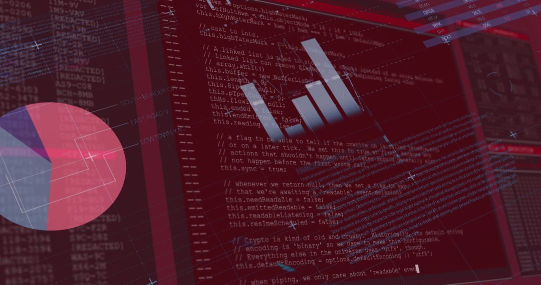 Digital Data Processing for Financial Analysis Concept
