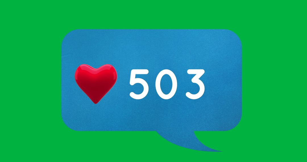 Heart Count Social Media Engagement Concept Digital Illustration